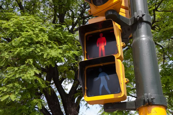 buenos Aires'te trafik ışığı