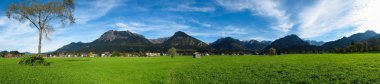 Yeşil alanlı Oberstdorf Panorama