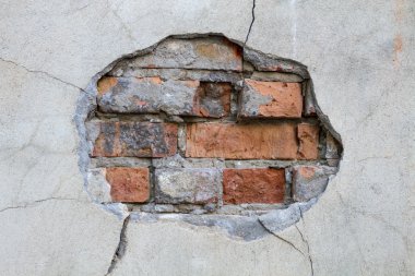 Anlaştığımız gibi hiçbir detayı seyir duvar kırmızı tuğla delik
