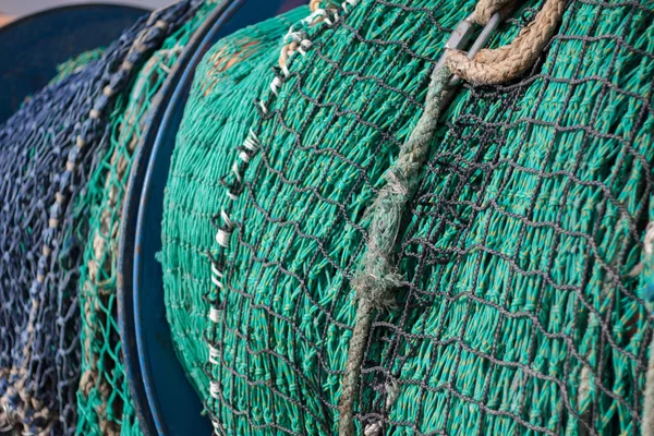 Fischernetzrolle schließen — Stockfoto