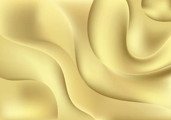 Abstract Elegant Golden Gradient Wave Shape Layered Background Texture Modern — 图库矢量图片