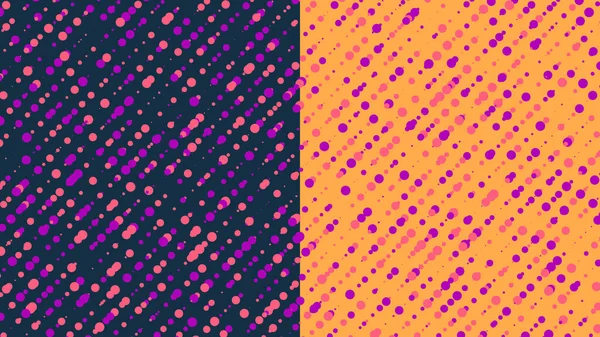 Dotted Spread Pattern Retro Color Background Vector Graphic Illustration — Stockvektor