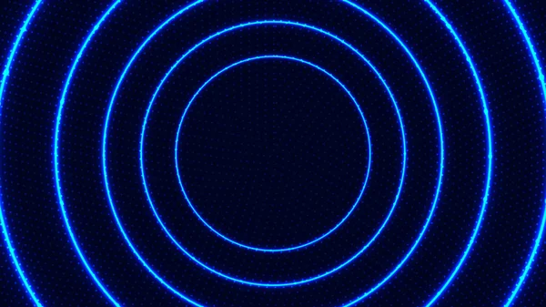 Абстрактные Радиальные Линии Движения Кружат Вокруг Синего Светящегося Неонового Свечения — стоковый вектор