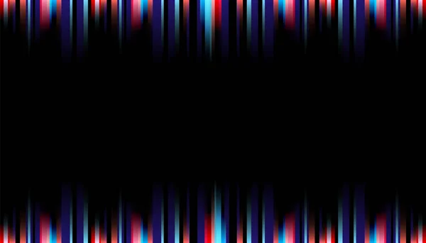 Abstract Vibrant Stripe Lighting Vertical Lines Blue Red Color Black — 图库矢量图片