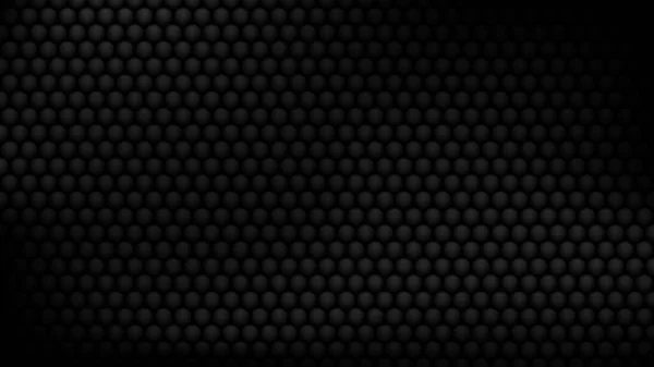 アブストラクト暗い背景と質感に3D黒丸エンボスパターン ベクターイラスト — ストックベクタ