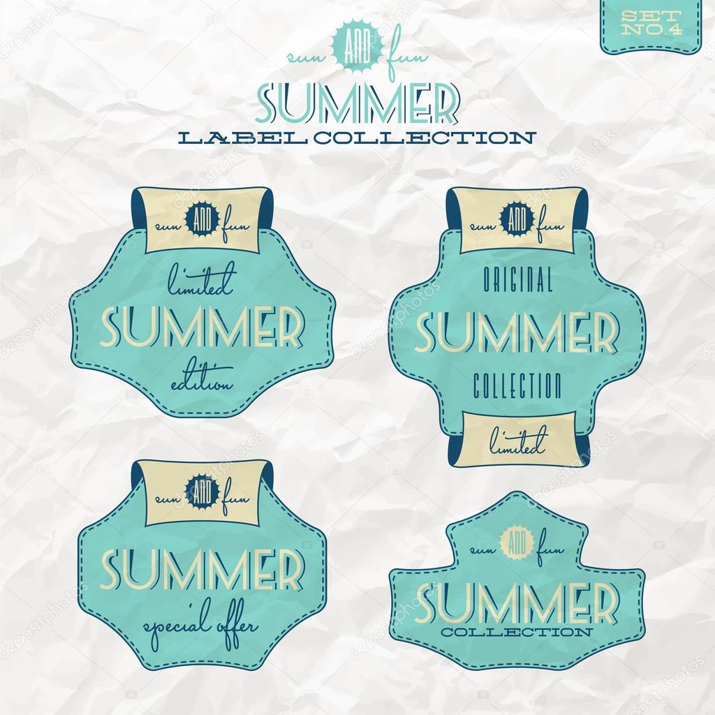 Summer label collection