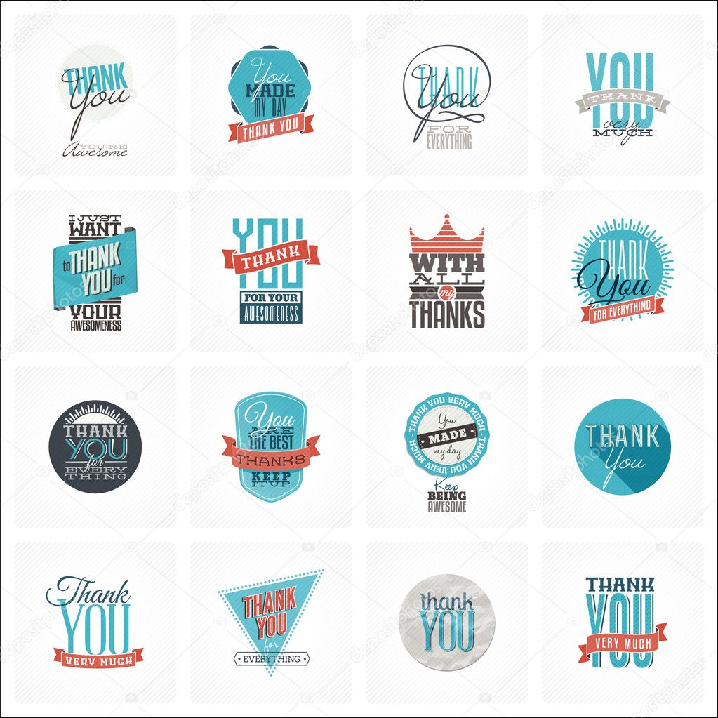 Collection of Thank You Card Designs