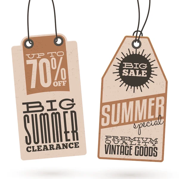 Sommersalg Hang Tags – stockvektor