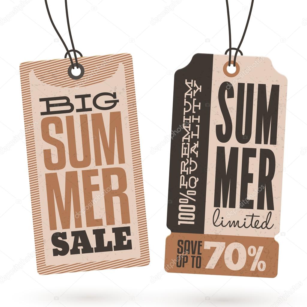 Summer Sales Hang Tags