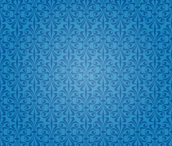 Blue vintage background wallpaper design — Stock Vector