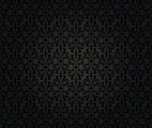 Black vintage wallpaper background design — Stock Vector