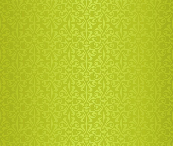 Green vintage wallpaper design — Stock Vector
