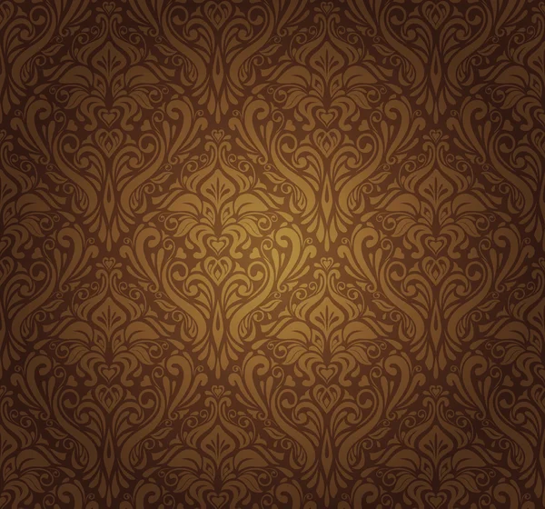 Diseño de fondo de pantalla vintage marrón oscuro — Vector de stock