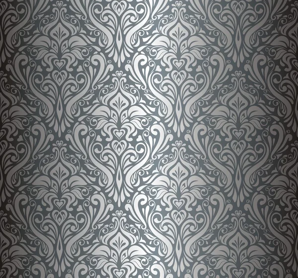 Fondo de pantalla vintage de lujo de plata — Archivo Imágenes Vectoriales