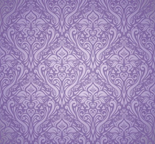 Papier peint vintage violet & argent — Image vectorielle