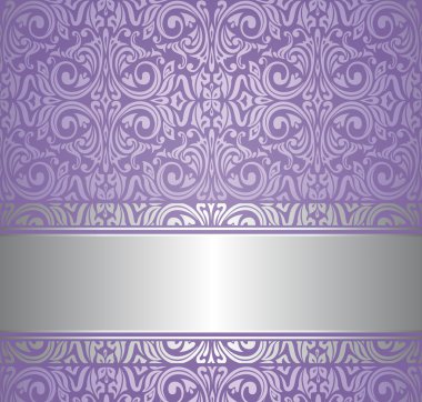 Menekşe ve gümüş duvar kağıdı