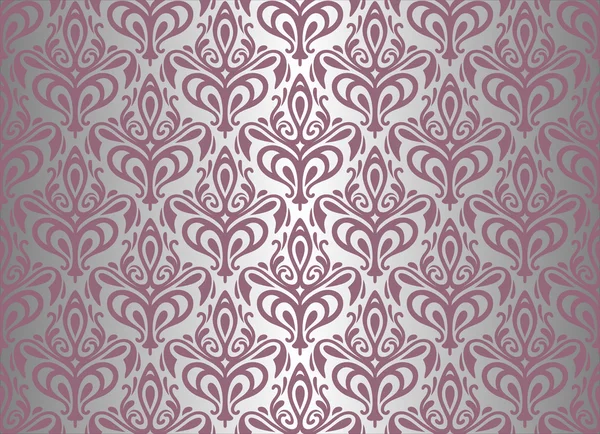 Violet & silver vintage wallpaper — Stock Vector