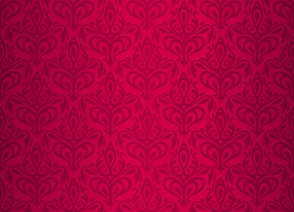 Red vintage wallpaper background — Stock Vector