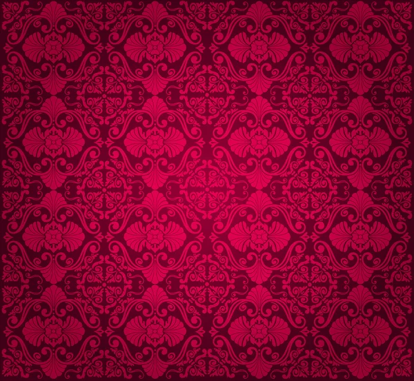 Red vintage wallpaper background — Stock Vector