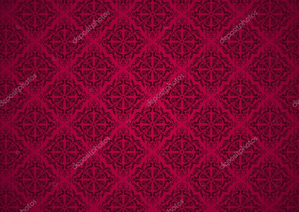 Red vintage wallpaper background Stock Vector Image by ©erinvilar #24292625