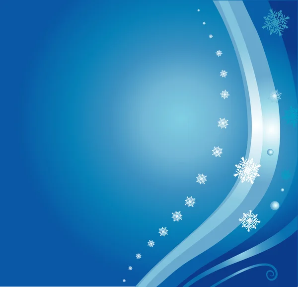 Fondo de tarjeta azul de Navidad — Vector de stock