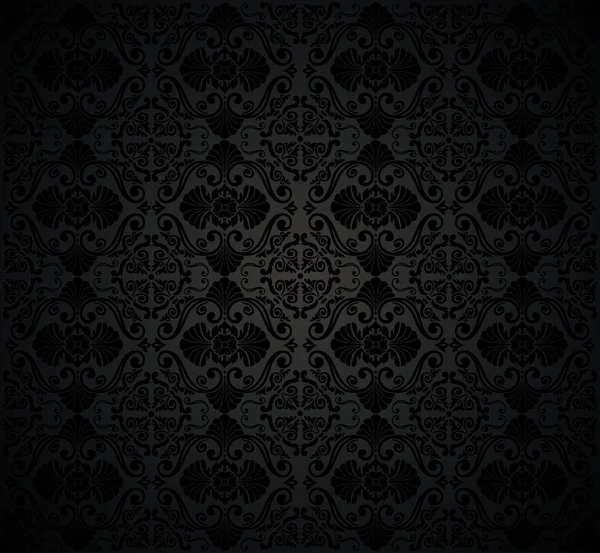 Negro vintage fondo de pantalla de diseño — Vector de stock