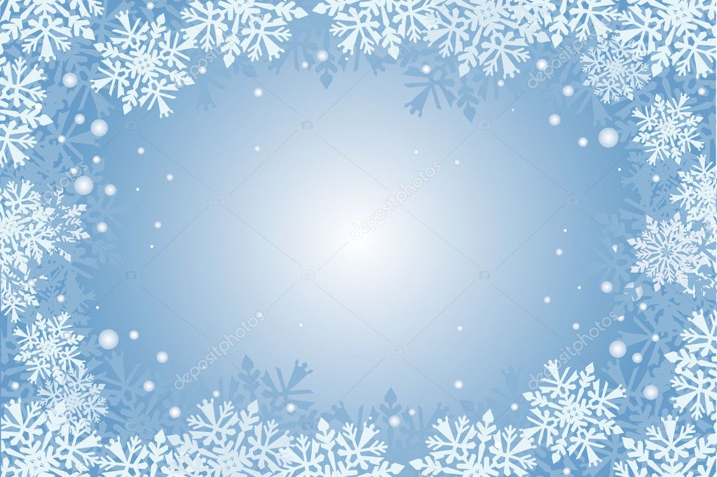 blue christmas card background