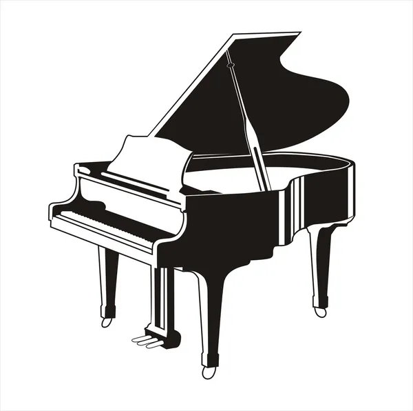 Gran Piano — Archivo Imágenes Vectoriales