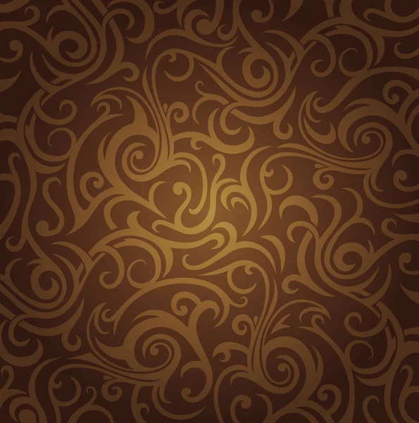 Brown vintage design ornamental — Vetor de Stock