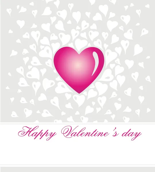 Gentle vintage valentine's day card — Stock Vector