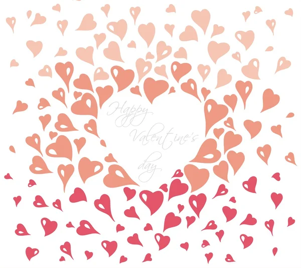 Gentle vintage valentine's day card — Stock Vector