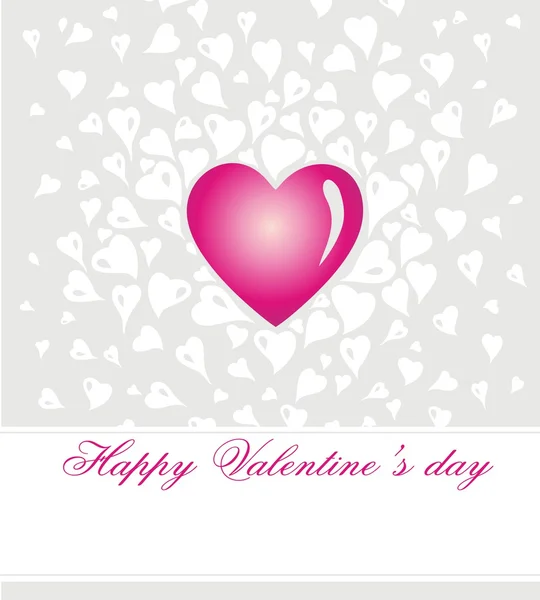 Gentle vintage valentine's day card — Stock Vector