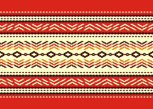 Búlgaro sem costura decorativo tradicional design nacional — Vetor de Stock