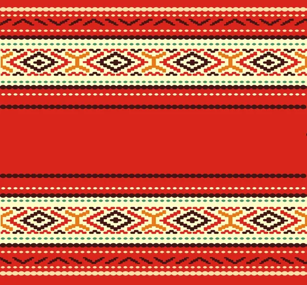 Bulgarian seamless decorative traditional national design — Stock Vector