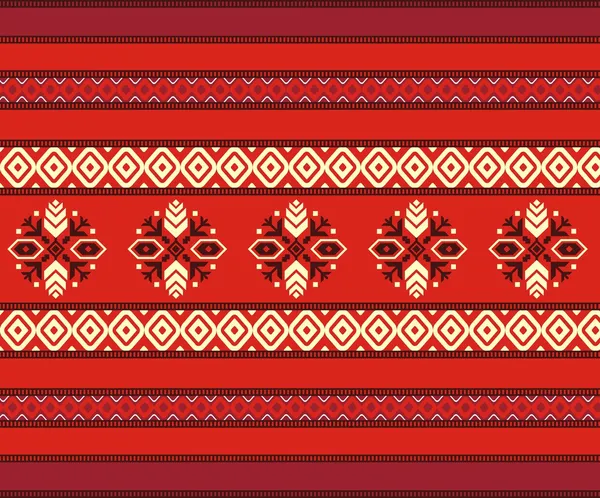 Diseño nacional tradicional decorativo búlgaro sin costuras — Vector de stock