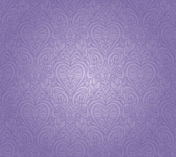 Violeta vintage diseño de fondo floral sin costuras — Archivo Imágenes Vectoriales