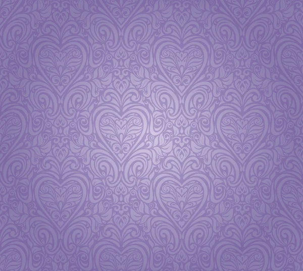 Violeta vintage diseño de fondo floral sin costuras — Vector de stock