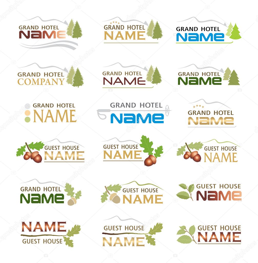 Graphic design brand  of mountain holiday hotel