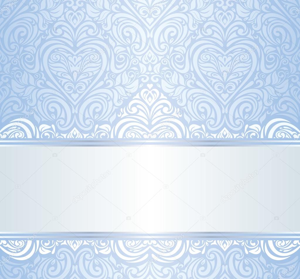 Background Blue Vintage Floral Wallpaper Blue Vintage Invitation Floral Wallpaper Background Stock Vector C Erinvilar 45851019