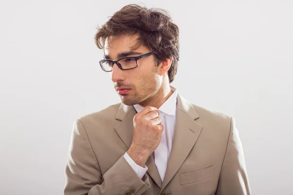 Geschäftsmann mit Brille — Stockfoto