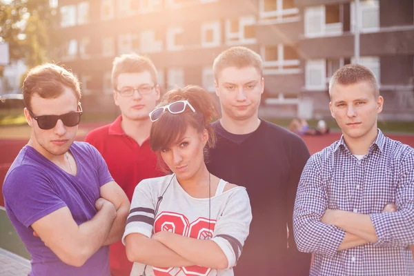 Young smiling students — Stock Photo, Image