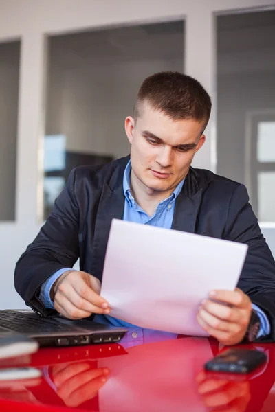 Zakenman Werken — Stockfoto