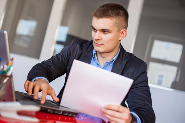 Zakenman Werken — Stockfoto