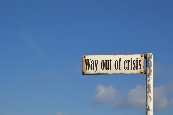Fuera de la crisis — Foto de Stock