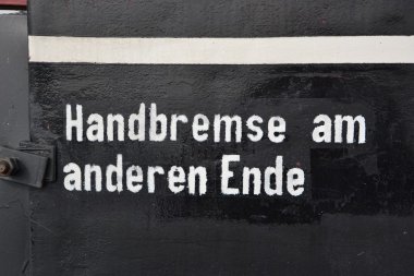 tarihi bir demiryolu yazısında