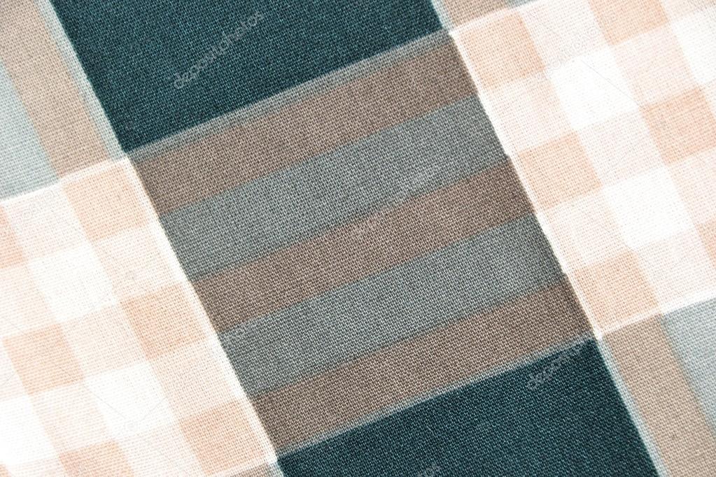 Fabric surface with checked pattern
