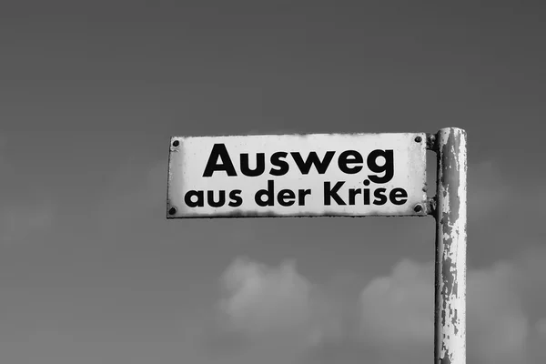 Zeichen aus der Krise — Stockfoto