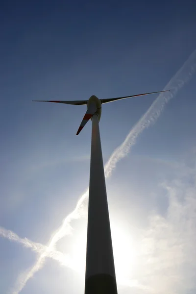 Close-up van een windturbine — Stockfoto