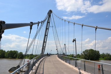 Bridge over the River Elbe at Magdeburg clipart