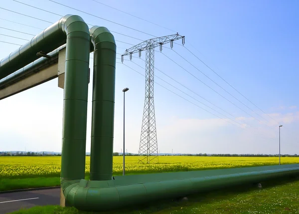 Approvvigionamento energetico per una grande città — Foto Stock